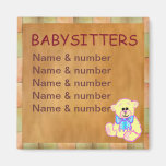 Babysittersmallmagnet Kylskåpsnagnet