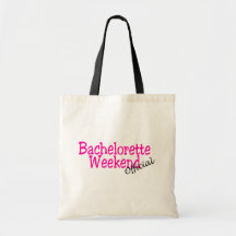 Bachelorette helg (officiell/rosor) tygkasse