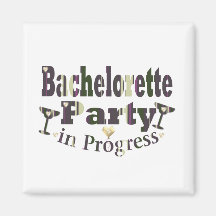Bachelorette party kylskåpsnagnet