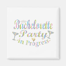 Bachelorette party magneter för kylskåp