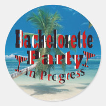 Bachelorette party runda klistermärken