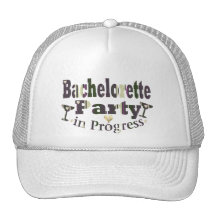 Bachelorette party trucker keps