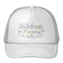 Bachelorette party trucker keps
