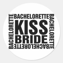bachelorettekyssbrud klistermärke