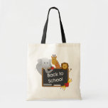 Back to schooldjur tote bags