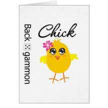 Backgammonchick Hälsningskort