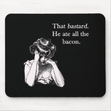 Bacon att oäktingen honom åt alla musmatta