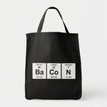Bacon hänger lös tote bag