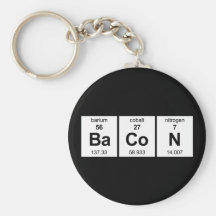 Bacon Keychain Nyckel Ringar