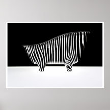 Bad med zebra ränder print