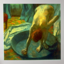 Bada av Edgar Degas Print