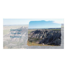 Badlands South Dakota Anpassade Foto Kort