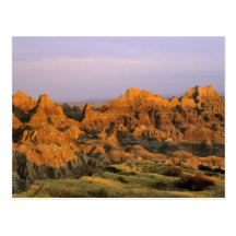 Badlandsnationalpark i South Dakota Vykort