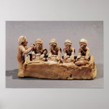 Bagare som knådar deg på Thebes Print
