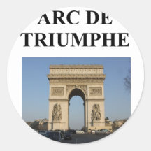 båge de triumphe paris frankriken klistermärken