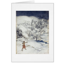 Bågskytt i snön kort