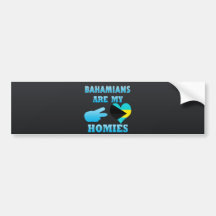 Bahamän är min Homies Bildekal
