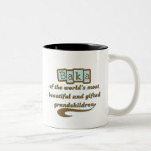 Baka av begåvade barnbarn kaffe muggar