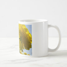 Bakbelyst gult 1 kaffe koppar