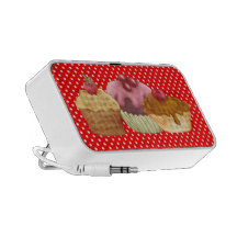 Bakelser ett Polkadots klotter Mp3 Högtalare