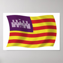 Balearic Island sjunker affischtrycket