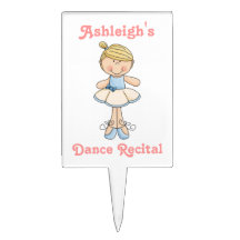 Ballerina-Dans Högläsning (personifiera namn), Tårtdekorationer