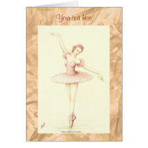 Ballerina Hälsningskort