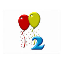 ballonger 02 år vykort