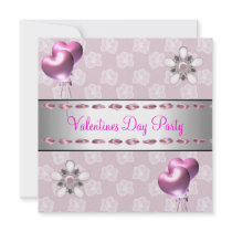 Ballonger för silver för valentines dayparty rosa 