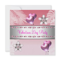 Ballonger för silver för valentines dayparty rosa 