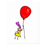 Ballongflicka Vykort