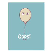 Ballongpojke Oops! (Psyke) Vykort