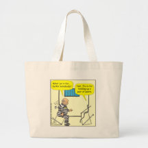 Bälte i arresttecknad tote bag