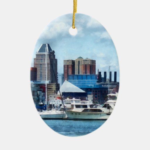 Baltimore horisont och hamn jul dekorationer