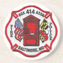 Baltimore-Polis-Avfyra Underlägg För Glas
