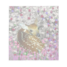 Bambina lisma i blommor II Memo Block