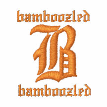 Bamboozled manar svart/orange för hoodie för bomul