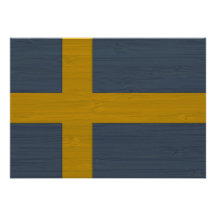 BambuLook & inristad svensk Sverige för sverige fl Unika Inbjudningar