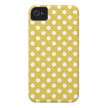 Bambupolkaen pricker det Iphone 4/4S fodral iPhone 4 Case-Mate Fodraler