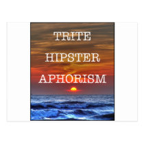 Banal Hipsteraforism vykort