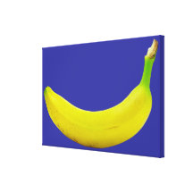 Banan slågen in kanfas sträckt kanvastryck