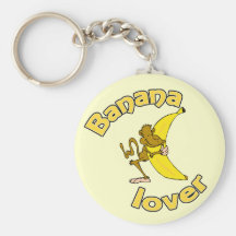 Bananälskare Keychain Nyckel Ring