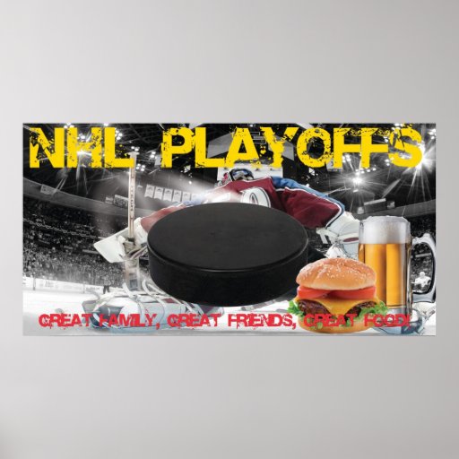 Baner för NHL-Playoffsrestaurang Print