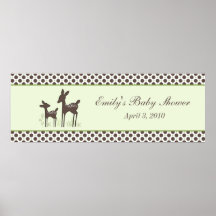 Baner för pilhjortbaby shower posters