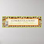 Baner för Safaripojkegrönt Print