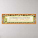 Baner för Safaripojkeorange Affisch