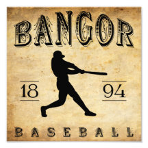 Bangor Maine baseball 1894 Fotografiskt Tryck