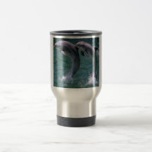 Banhoppningdelfintravel mug muggar
