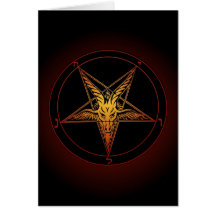 Baphomet hälsningkort