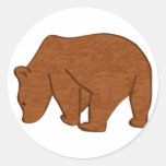Bär bear runde sticker